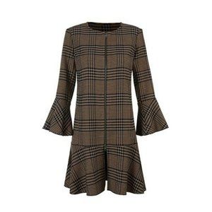 cabi Jacket, Tartan plaid, carmel/black/navy/gold- size S